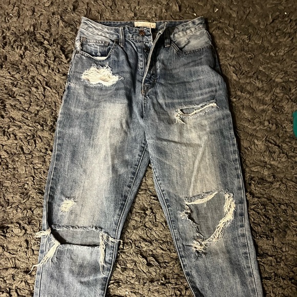 Angel Kiss Jeans High Rise Straight Leg 